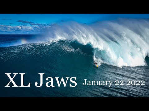 XL Jaws Big Wave Surfing - January 22nd, 2022 -  Kai Lenny, Ian Walsh, Albee Layer, & more - Peahi