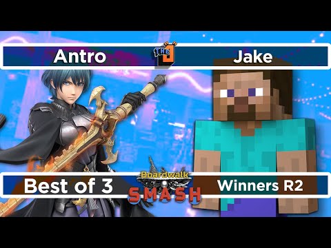 Winners R2 Jake (Steve) vs Antro (Byleth) - Boardwalk Smash #30 - SSBU