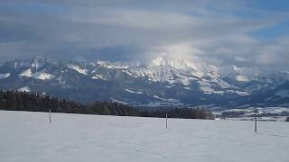 preview picture of video 'Ski-chien 11, Monts de Riaz'