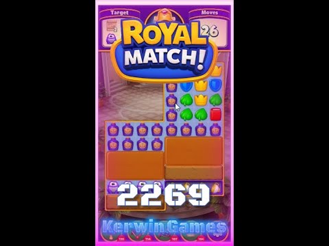 Royal Match Level 2269 - Super Hard Level - No Boosters Gameplay