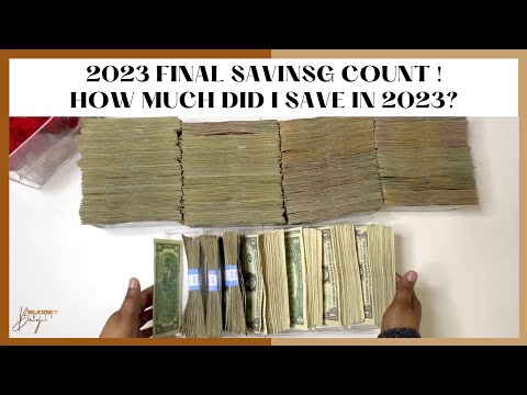 HUGE CASH COUNT | HOW MUCH DID I SAVE IN 2023 ? | 2023 FINAL SAVINGS COUNT | CASH ENVELOPE METHOD