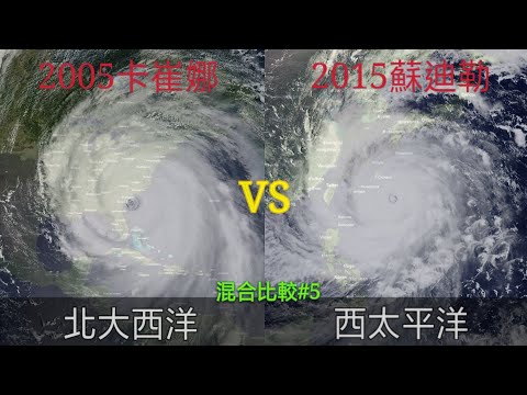 【混合比較#5】2005卡崔娜(Katrina)vs蘇迪勒(Soudelor)