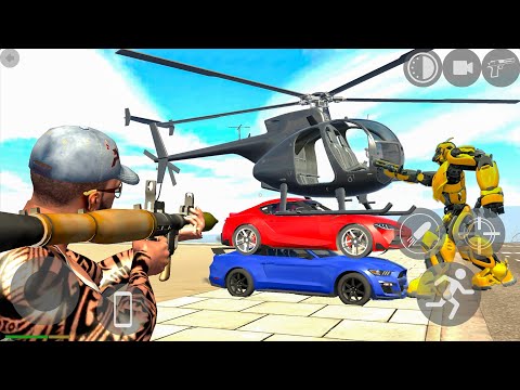 Toyota Supra Ford Mustang Open World Helicopter and Banneli TNT Motorbike Drive - Android Gameplay.