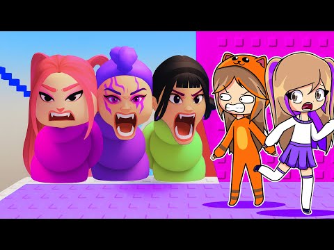 NUNCA JUEGUES la TORRE TROLL DE LAS GUERRERAS KPOP GUSANO en ROBLOX con Mandarina
