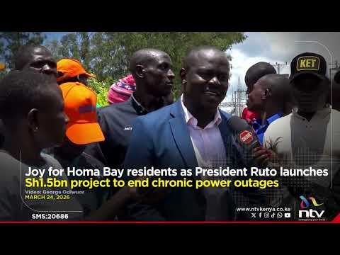Joy for Homa Bay residents as President Ruto launches Sh1.5bn project to end chronic power outages