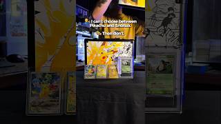 Don't just choose one. Choose both. #pikachu #snorlax #pokemon #painting #custom #slab #tcg
