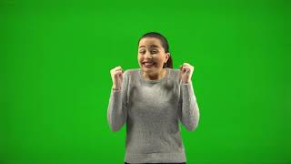 4K Green Screen Girl Model Video No Copyright Free to Use
