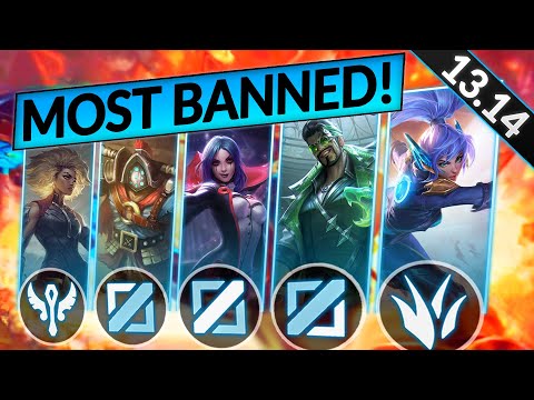10 INSANE CHAMPS you MUST BAN in 13.14 - OP META CHAMPIONS - LoL Bans Tier List Guide