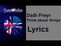 Daði Freyr - Think about things (Lyrics) Iceland 🇮🇸 Eurovision 2020