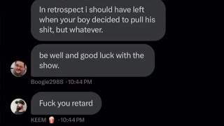 Keemstar Rages At Boogie For Going On RTUStreams, Leaked Audio And Screenshots