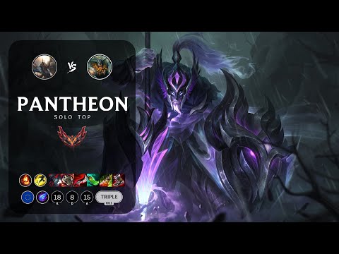 Pantheon Top vs Olaf - EUW Grandmaster Patch 12.22