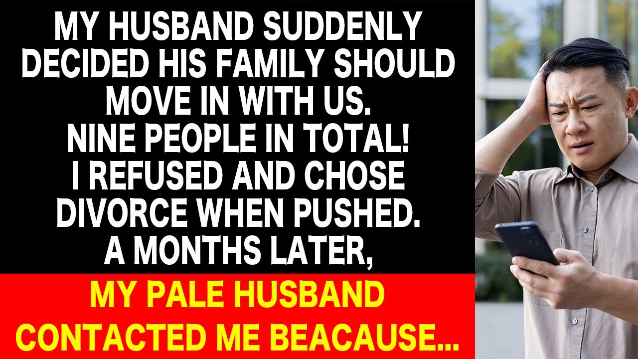 My hubby decided his family live with us totaling 9 people! A month later, my husband turned pale...
