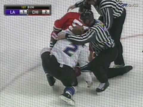 Matt Greene vs Ben Eager Mar 1, 2009