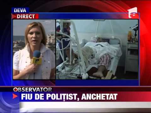 Fiul unui politist din Petrosani a batut un tanar cu bata de baseball pana l-a bagat