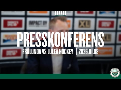 Presskonferensen efter Frölunda - Luleå