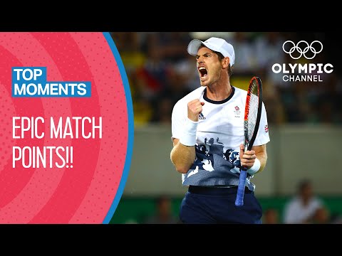 Every Men's Singles Match Point at the Olympics! | Top Moments