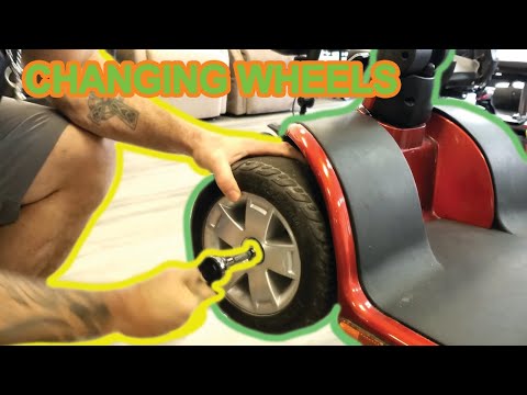 👨🏻‍🔧DIY: Replacing the front and rear wheels on a Pride Mobility Victory Sport scooter