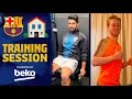 How the Barça players are staying in shape at home