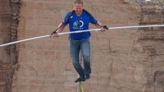 Nik Wallenda Crosses 1,500-Foot Grand Canyon Gorge on Tightrope