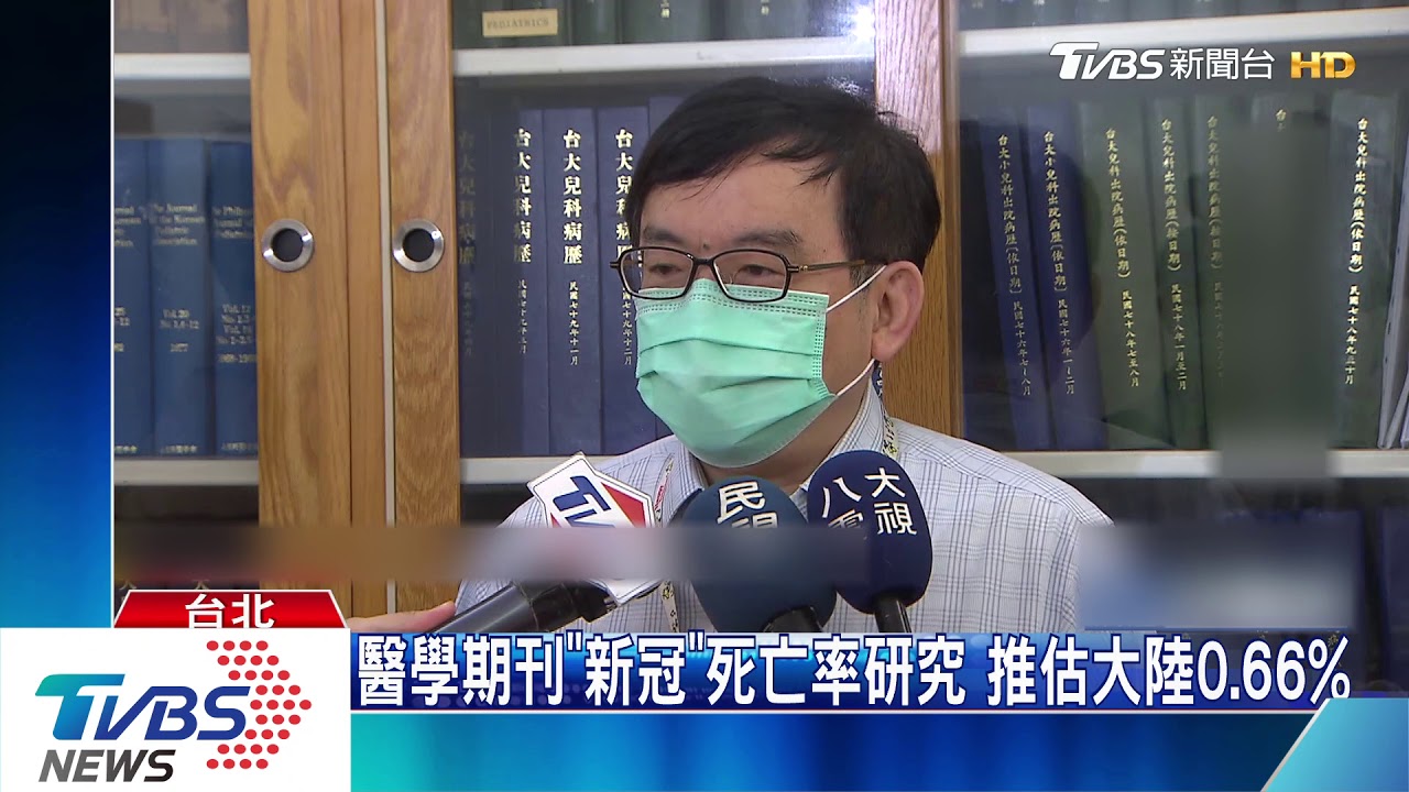醫學期刊「新冠」死亡率研究 推估大陸0.66%