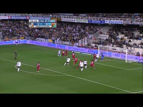 Gol de Ricardo Costa en el Valencia CF (3-1) Getafe CF - HD