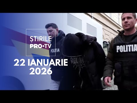 Știrile PRO TV - 22 Ianuarie 2026 | Adolescenți reținuți după crima sângeroasă