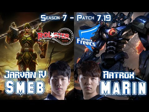 KT Smeb JARVAN IV vs AFS MaRin AATROX Top - Patch 7.19 KR Ranked