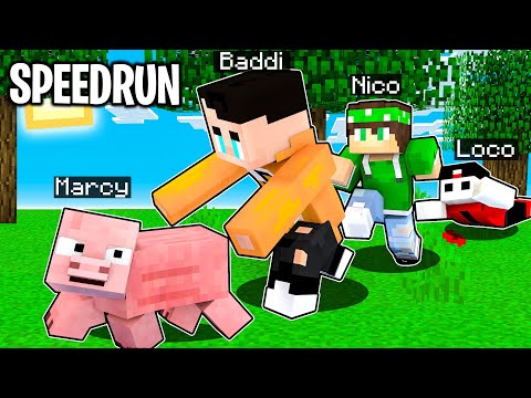 2 SPEEDRUN TRASFORMATI IN MAIALI vs 2 CACCIATORI - Minecraft ITA