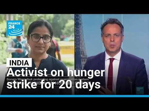 Indian activist on hunger strike for 20 days taken to hospital