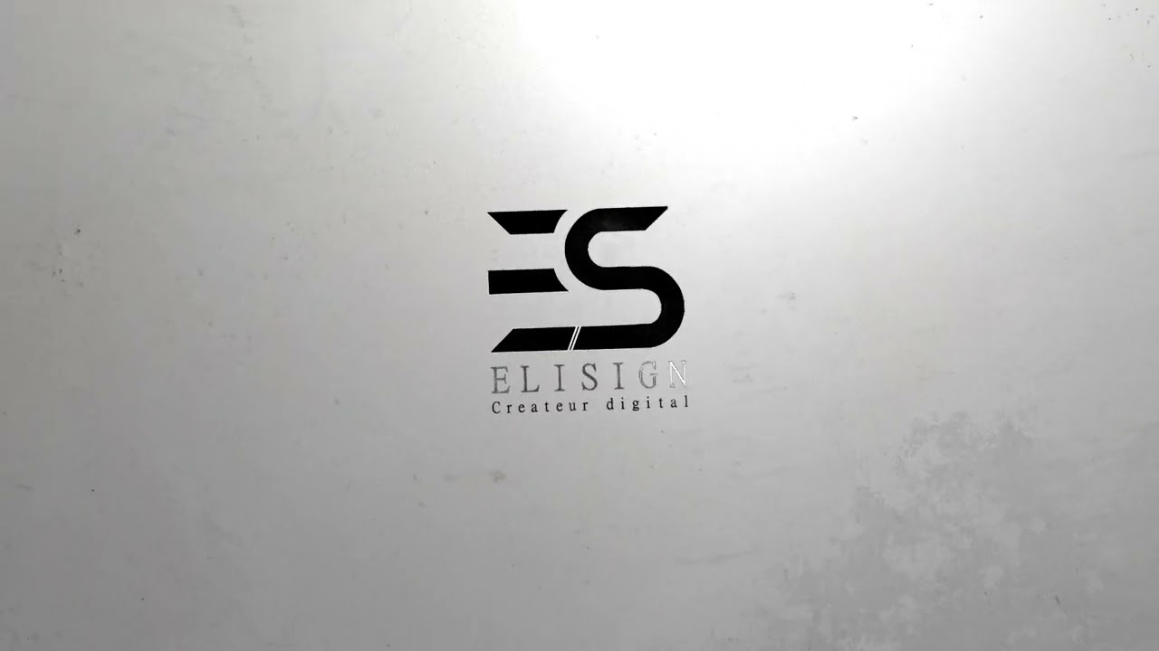 Logo animé Elisign graphiste Angers motion design