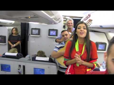 Cuca Roseta canta Fado em pleno voo da Tap