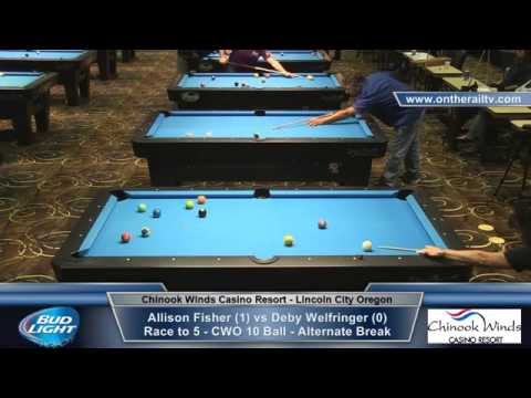 CWO 10 Ball - Allison Fisher vs Deby Welfringer - Part 2 of 2