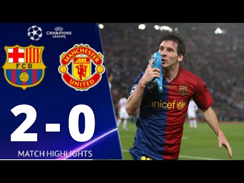 Barcelona vs Manchester United 2-0 UEFA Champions League 2009 All Goals And Highlights
