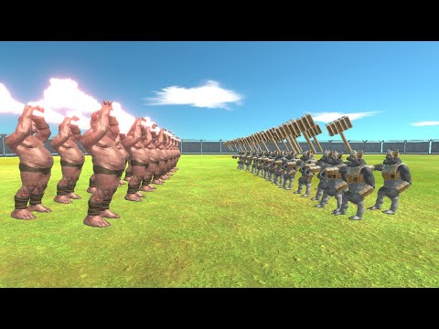 Orge lord vs Ghor hammer animal spawner-Animal Revolt Battle Simulator