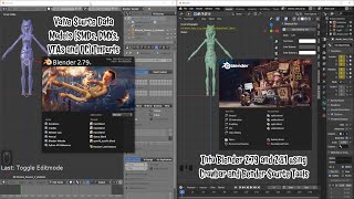 Video: Blender - Import SMD, DMX, VTA and QC to Blender 2.79 and 2.81 for Editing