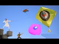 Flying 4 Big Gudda Patang Catch Vs Nasir Eid Eid Day Kite