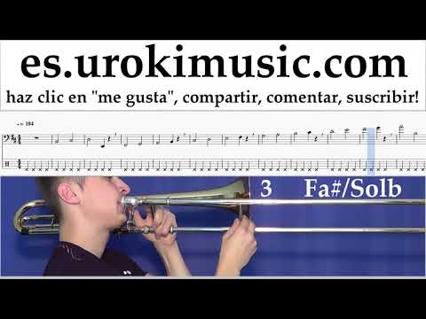 Tutorial de Trombón Jonas Blue - Mama Clases Notas Parte#1 um-i927