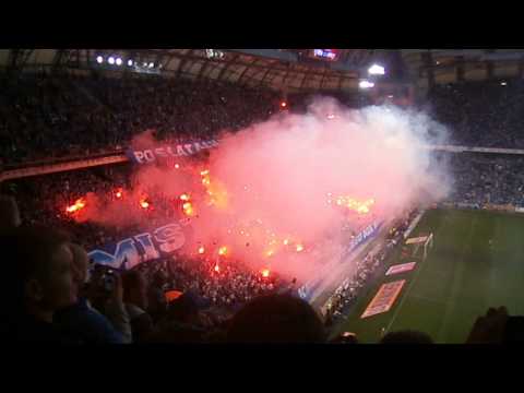 Lech Poznań Mistrzem Polski 2015 - oprawa kibiców