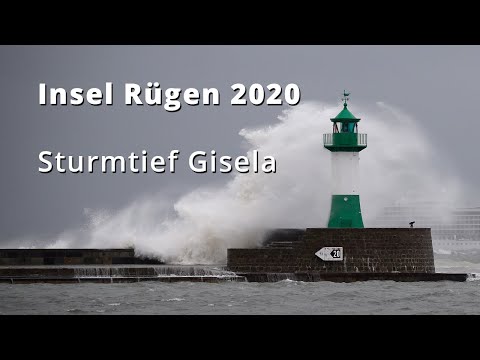 Insel Rügen: Sturmtief Gisela