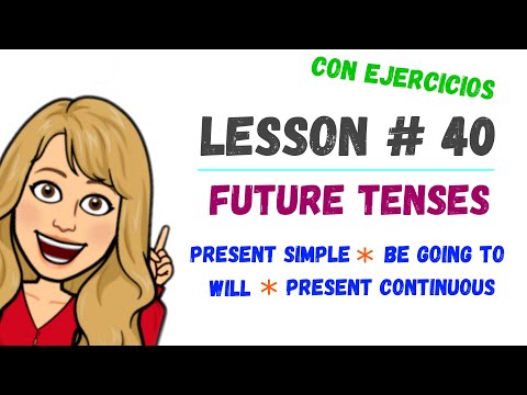 LESSON #40 - El FUTURO con⚡ Present SIMPLE - Present CONTINUOUS - WILL - GOING TO ⚡