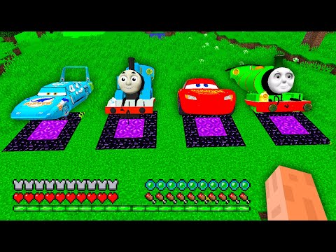 I found SECRET UNDERGROUND PORTAL McQUEEN THOMAS THE TANK ENGINE DINOCO JAMES in Minecraft