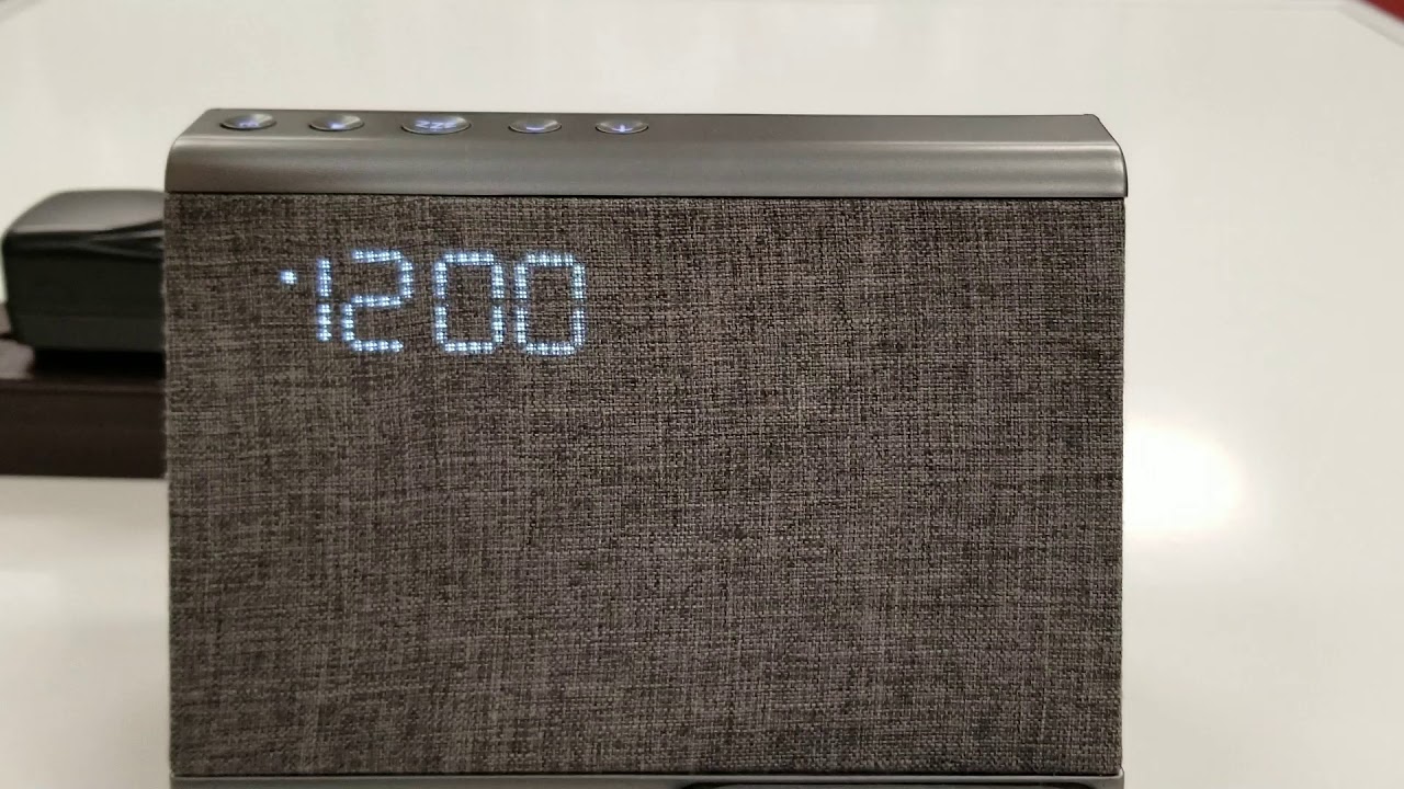 Smart Alarm Clock with Wireless Charging video thumbnail