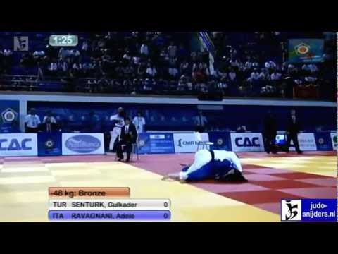Judo 2012 European Championships Cadets Bar: Senturk (TUR) - Ravagnani (ITA) [-48kg] bronze