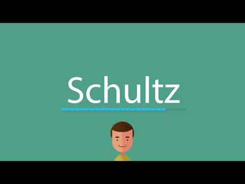 Schultz pronunciation
