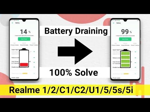 Realme Battery Draining Problem Solution 100% | Realme 1/2/C1/C2/U1/5/5s/5i Battery Draining Problem