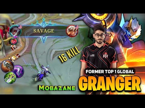 BLOODY SAVAGE! Mobazane Granger Aggressive Gameplay [ Former Top 1 Global Granger ] Mobile Legends