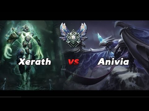 LoL - Xerath vs Anivia Season 6 Diamond Gameplay