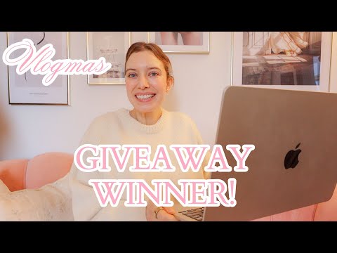 Vlogmas Day 13: Giveaway Winner Announcement!!!