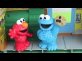 Sesame Street Playset Cookie Monster Elmo Oscar The Grouch Play Doh Rubber Ducky Figurine Town
