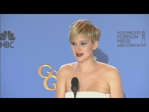 Jennifer Lawrence jokes about getting drunk after winning Golden Globe